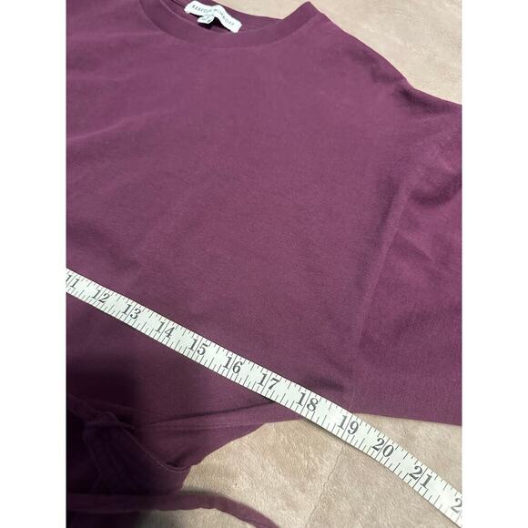 Rebecca Minkoff Dress Size Small Wine Berry Tie Waist Short Casual - Picture 5 of 5